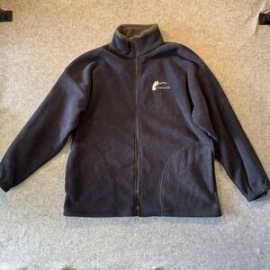 Tipsy Colorado Full Zip Fleece Jacket XL Blue Embroidered Mountain Logo